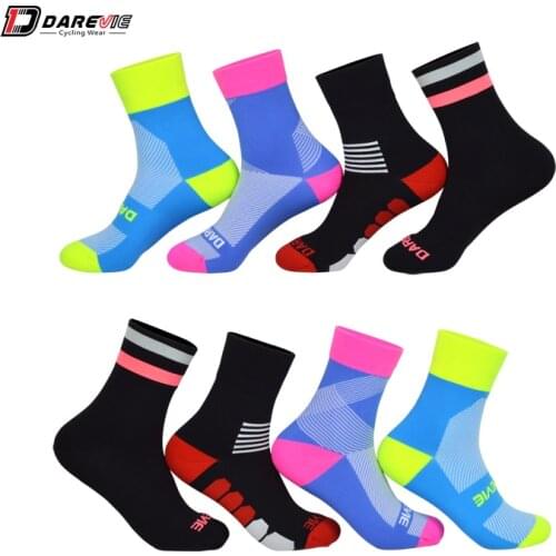 DAREVIE Cycling Socks Free Size Professional Sports Socks Men Women Road Bicycle Anti-Fungal Outdoor Sports Sock