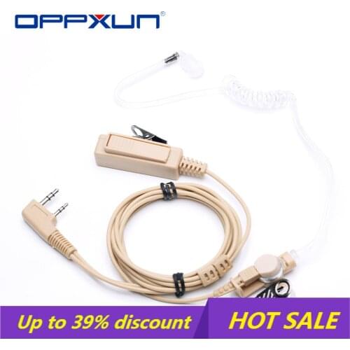 Oppxun CQtransceiver Rugged Heavy Duty Baofeng UV5R UV-5R Headset Detachable Earpiece with Microphone Built In