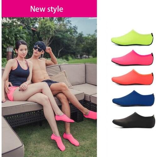 Unisex Swimming Water Shoes Diving Socks Beach Sandal Flat Footwear Non-Slip Beach Slippers Summer Sports Men Women Sneaker