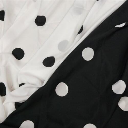 Big Dot Chiffon Fabric dress Trousers fabric material poly DIY cosplay blouse scarf qualified