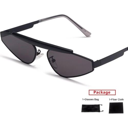 Mimiyou Metal Cat Eye Rectangle Sunglasses Women Sun Glasses Men Lady Fashion Brand Desgin UV400 Eyeglasses Shades oculos