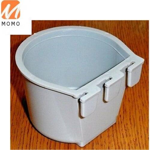 Cage Cups (12pcs) Gray 1 Cup / 8 Fl Oz Hanging Feed & Water Cage Cups Chickens