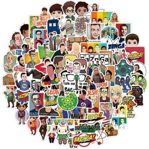 10/30/50pcs The Big Bang Theory TV Series Stickers Decal For Luggage Car Laptop Fridge Skateboard Waterproof Kids Sticker Toys