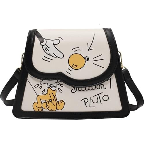 Disney Mickey Messenger Bag 2021 Cartoon Pu Shoulder Bag Summer New Shoulder Messenger Bag Girl Mobile Phone Bag