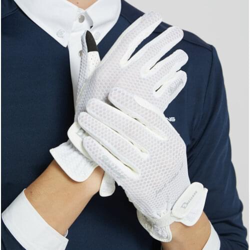 Comfortable and skid-resistant breathable thin equestrian gloves
