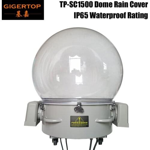 TIPTOP DMX 512 Control Outdoor Dome 1500W Moving Head Light Rain Cover /LED Stage Light Cover with Silent Wheels Metal Basement