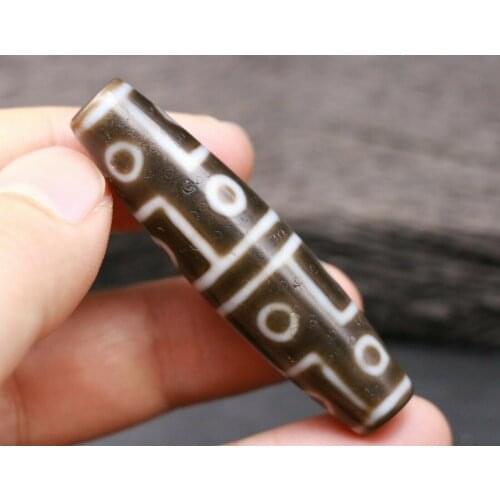 Unique Unique Energy Tibetan Old Agate 12 Eye dZi Bead Amulet Pendant Totem 60MM 5A