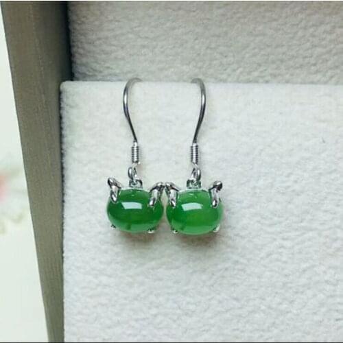 Natural Jasper Mosaic Hand Made S925 Sterling Silve Trendy Party Fashion Earrings for Women