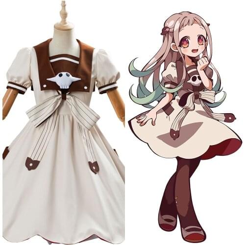 Anime Jibaku Shounen Hanako kun Nene Yashiro Cosplay Costume Wig Women Dress for Halloween Party