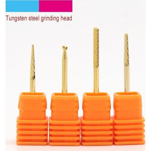 1pcs Diamond Grinding Head Nail Drill Bits Carving Burrs Stone Metal 2.35mm Shank Manicure Machine Accessories Tools