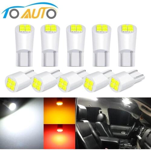 10pcs T10 W5W WY5W 194 168 Led Bulb High Quality 3030 Chips LED Car Parking Light Source Car Wedge Tail Side Bulb Car Light
