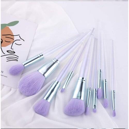 10 Pcs Makeup Brush Suits Profession Contour Foundation Powder Highlight Eyeshadow Eyebrow Concealer Lips Eyeliner Make Up Tool