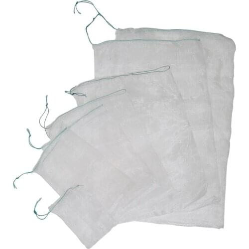 White Plant Fruit Protect Drawstring Mesh Net Bag Garden Greenhouse Plant Cover Fruit Protection Garden Accessories 10 Pcs