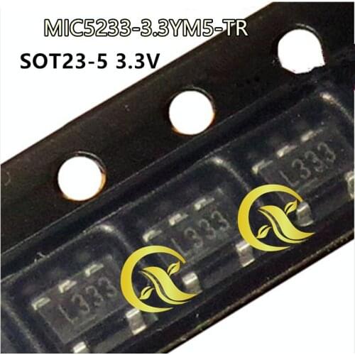 10PCS MIC5233-3.3YM5 SOT23-5 printing L333 "stabilizer original products