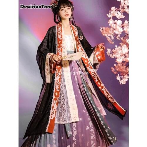 2021 woman elegant chinese hanfu traditional ancient han dynasty dance costume women stage performance party year clothes