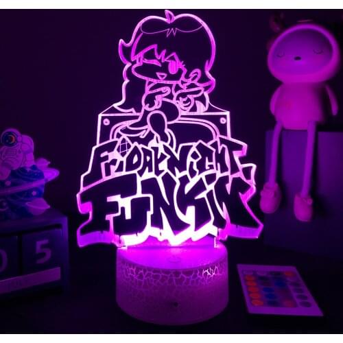 3D Game Lamp Friday Night Funkin Nightlight For Kids Child Bedroom Decor Birthday Gaming Gifts Led Colorful Light Table Lamp