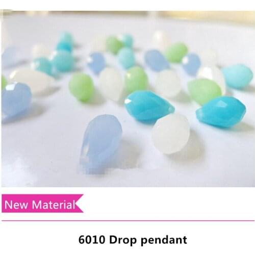 6010 Drop pendant 6*11mm mixed colour water shape wholesale 200pcs diy jewelry accessories findings Free Shipping