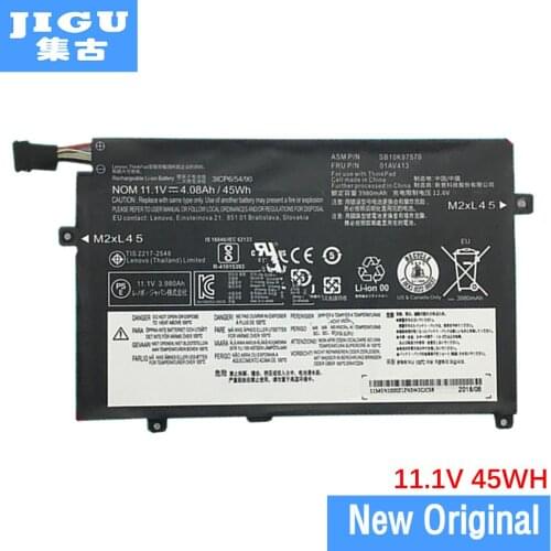 JIGU Original laptop Battery 01AV411 01AV413 SB10K97570 SB10K97568 For Lenovo For Thinkpad E470 E475 11.1V 45WH