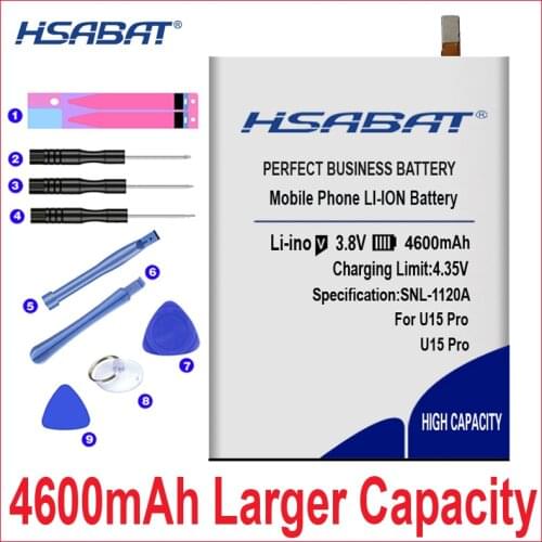 HSABAT 0 Cycle 4600mAh Battery for Oukitel u15 pro 5.5inch High Quality Batteries