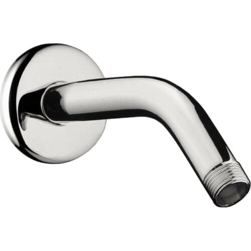 Stainless Steel Shower Arm Silver Chrome Plated Wall Mounted Shower Head Extension Pipe Bathroom Accessories Faucet Replacement