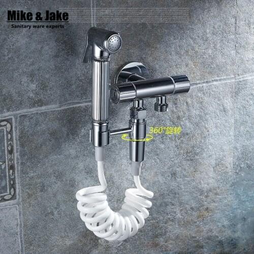 Bathroom bidet shower set shattaf mixer wall bidet mixer faucet mop tap with shattaf set cold bidet shower MJ5885