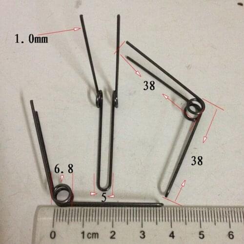 Double torsion spring Line diameter 1.0 Outside diameter 6.8 cylinder number 1 Rotary spring 20pcs