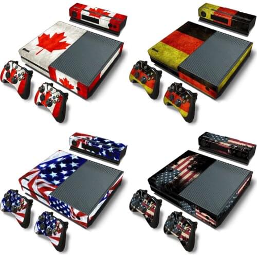 Flag design for X box one console sticker and 2 controllers sticker for X BOX ONE vinyl sticker for x box one skin sticker