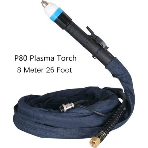 P80 Torch Complete 26 Foot & 8 Meter for welding Machine and plasma cutter Knife Complete Straight handle torch Plasma iron