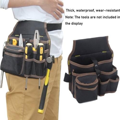 Canvas Tool Bag/Multi-Function/Waist Bag/Waterproof And Wear-Resistant/Electrician Maintenance Waist Bag/Shoulder Bag