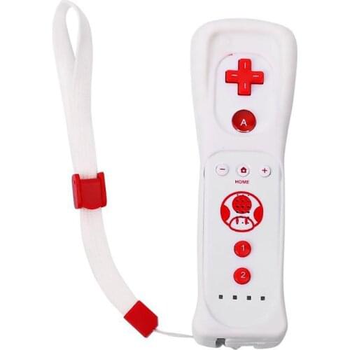 2 in 1 Left Right Handle Controller Remote Gamepad with Built-in Accelerator for Wii Replacement Accessories