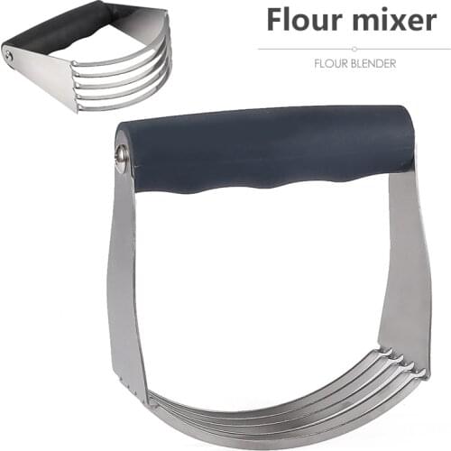 Flour Mixer Baking Tools Stainless Steel Baking Pastry Blades Manual Dough Blender Kitchen Accessories Butter Lard Cutter