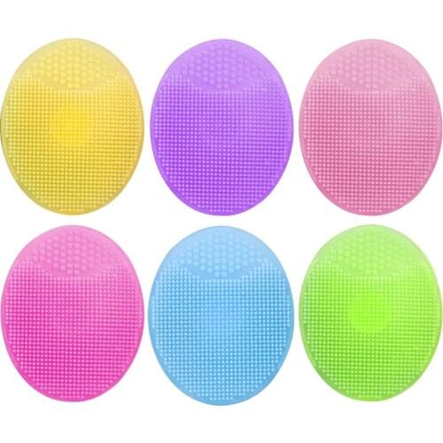 Six Color Multifunction Silicone Cleaning Brush Dish Bowl Magic Wash Brushes Pad Silicone Dish Sponge Kitchen Pot Cleaner