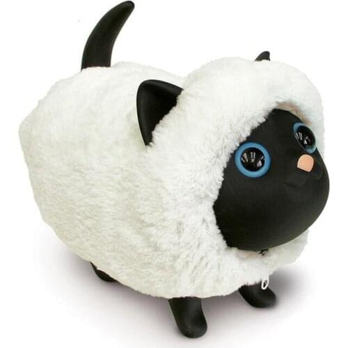 Cute Cat Piggy Bank Creative Kitty Figurine With Cloth PU Cartoon Cat Money Box Luxury Leather Kid Cash Box Christmas Glft