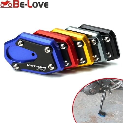 CNC Foot Support Plate Side Stand Extension Pad Fit For suzuki V-Strom 1000 2014-2019 VStrom 1000XT 2018-2019 V-Strom 1050 2020