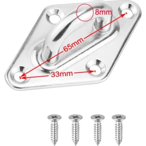 Oblong Diamond Shaped Stainless Steel Goggle With 4x Mounting Screws