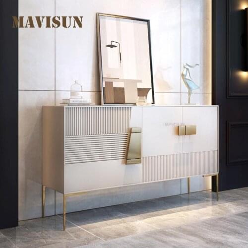 Entrance Porch Cabinet Modern Minimalist Hall Partition Locker Light Luxury Rock Board Dining Side Cabinet Furniture For Home