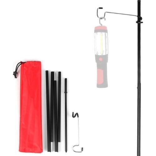 Folding Lamp Pole Light Lamp Hanger for Camping Outdoor Camping Working