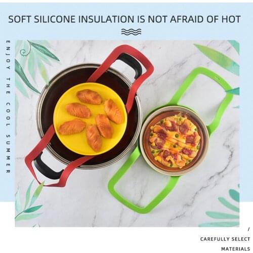 Food Sling Steamer Silicone Kitchen Food Grade Pressure Cooker Steamer Basket for Household Kitchen Easy Supplies