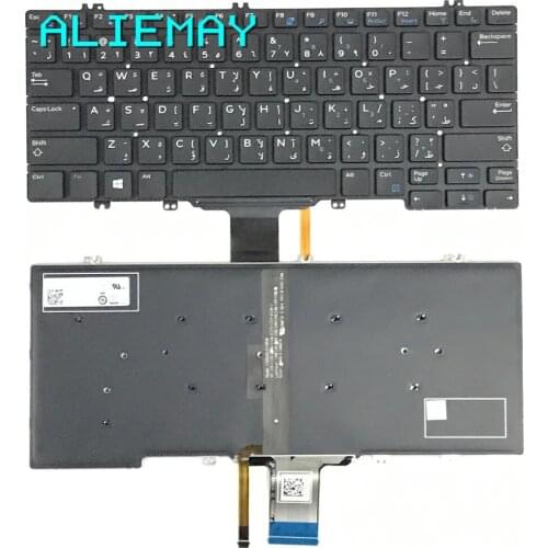 Brand new original laptop backlight AR Arab keyboard for DELL LAITITUDE E7280 7290 5280 5290 5289 backlit AR keyboard