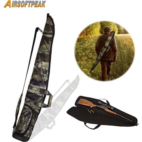 51" Tactical Camo Rifle Bag Soft Foam Padded Protection Gun Case Military Combat Hunting Rifle Carrier Shoulder Bag