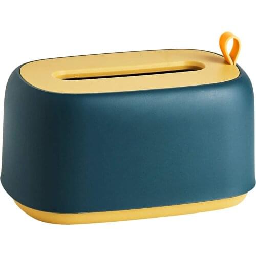 Tissue Box Cover Spring Napkin Holder Wall Mount Facial Tissue Paper Box for Kitchen,Bathroom Vanity Countertops,Bedroom Office