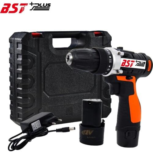 12V Lithium Battery 2 Speed Cordless Drill Mini Hand Tools Electric Drill Power Tools Screwdriver
