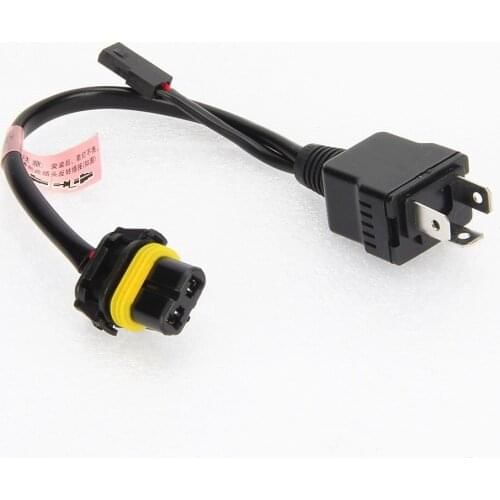2pcs H4 H/L Relay Harness Wire For 12V 35W 55W 9003 H4 Hi/Lo BiXenon HID Bulb Wiring Controller