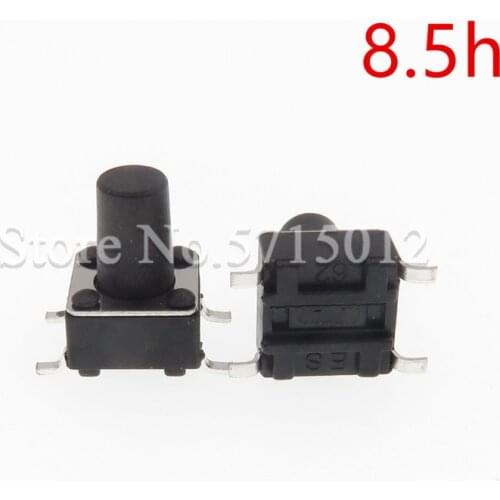 200PCS SMD Switch 6*6*8.5mm 4Pin Tactile Tact Push Button Switch Self-reset Switches 6x6x8.5mm