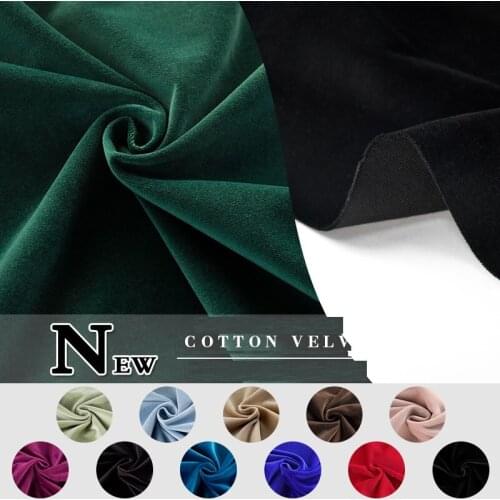 50cm/Pcs 145cm Texture Pure Cotton Velveteen Fabric Comfortable Manual DIY Cloth Soft Breathable 2020NEW Multi-Function Quality