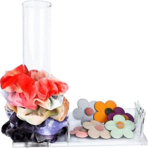 Acrylic Storage Holders Racks Scrunchies Holder Stand Jewelry Organizer for Gifts Scrunchies Display Organizer 10 inches 1 piece