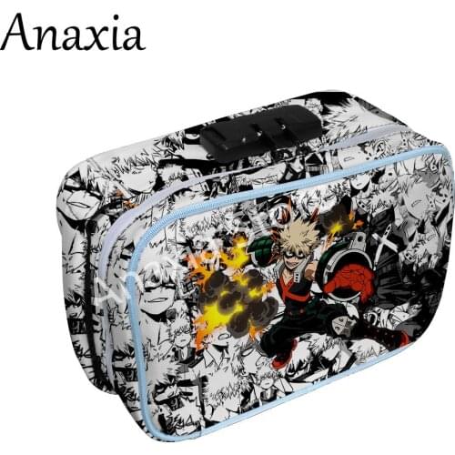 Bakugou katsuki merch 3D Merch Oxford cloth 3D printing Deodorant Tobacco Bag Storage Bag Cosmetic Bag