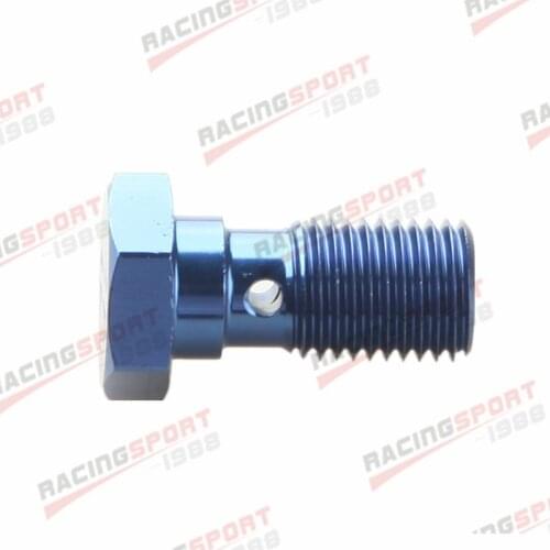 Banjo Bolt UNF 7/16-20UNF Aluminium alloy Banjo Bolts Brake Adaptor AD63017 blue