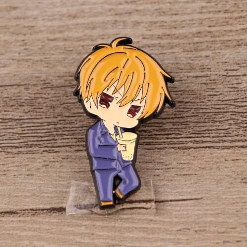 BG1351 Fruit Basket Anime Enamel Pins Metal Cartoon Brooch Lapel Pin Badge Funny Men Women Fashion Jewelry Collection Gifts