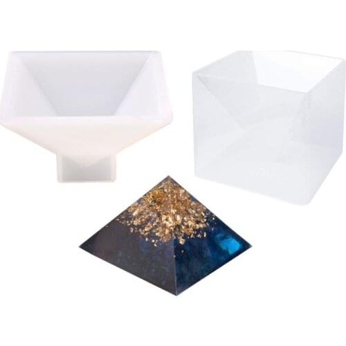 Large Resin Molds Pyramid Molds, Resin Silicone Molds for DIY Orgonite Orgone Pyramid, Orgonite Jewelry, Great for Paperweight